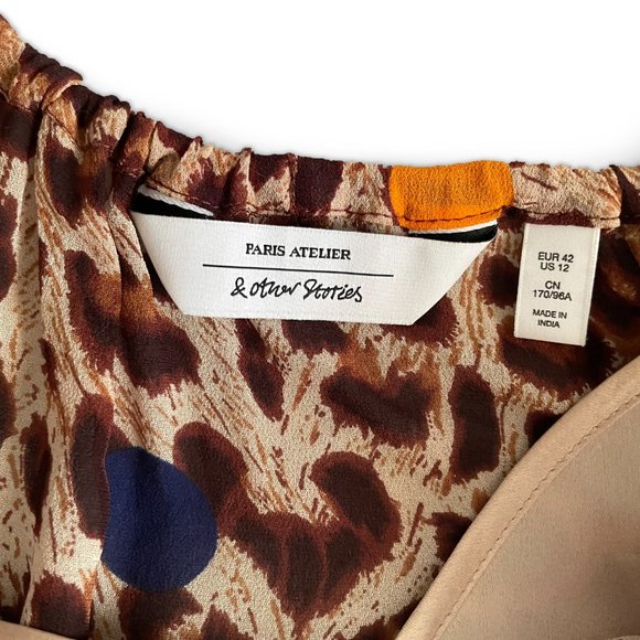 & Other Stories Leopard Dot Kaftan Dress - Picture 6 of 7
